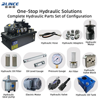 Station de pompage hydraulique personnalisée 1/4HP 1/2HP 1HP 2HP 3HP 4HP 5HP 6HP, unité de groupe hydraulique 48V 12V 24V DC, 220V 380V 460V