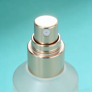 Botella de Spray de Plástico PET Esmerilado Transparente con Cabeza Dosificadora Dorada para Limpiador Facial y Loción, 30ml/60ml/100ml/150ml/200ml, Impresión Serigráfica - Product Image 4