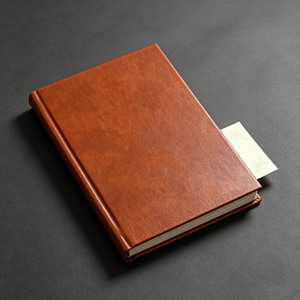 Cuaderno de Tapa Dura Encuadernado en Cuero, Tamaño A6, Páginas Rayadas, Encuadernación Cosida, Libreta de Composición para Estudio y Uso Profesional - Product Image 4