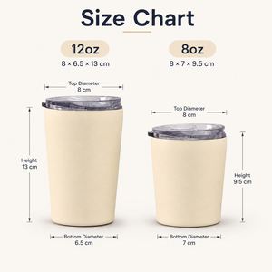 Gobelet à café personnalisé avec logo, 8 oz, 12 oz, avec couvercle, double paroi isolée, en acier inoxydable, tasse thermique, gobelet à thé, gobelet à lait - Product Image 2