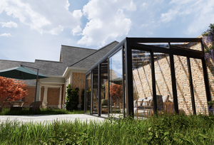 Pérgola de Techo con Aspersores de Aluminio Motorizados, Pérgola de Jardín con Protección Solar, Pérgola de Techo con Revestimiento de Aluminio Impermeable para Exteriores - Product Image 3