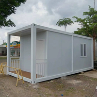 Maison préfabriquée TOPPRE en conteneur de 20 pieds, boutique portable, mini-maison, maisons préfabriquées, 2 pièces, maison en conteneur détachable à vendre