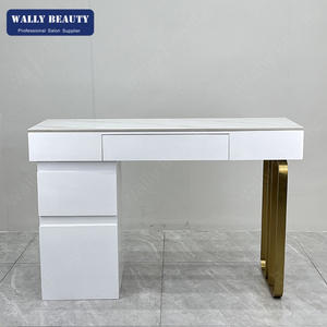 Meubles <span class=keywords><strong>de</strong></span> salon d'ongles blanc <span class=keywords><strong>et</strong></span> or Nail Bar Table <span class=keywords><strong>de</strong></span> <span class=keywords><strong>manucure</strong></span> Table <span class=keywords><strong>de</strong></span> bar <span class=keywords><strong>de</strong></span> salon Table d'ongles <span class=keywords><strong>de</strong></span> luxe <span class=keywords><strong>Manucure</strong></span> <span class=keywords><strong>De</strong></span> lux - Product Image 5