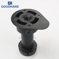 GH F03 Pieds d'armoire de meuble Socle réglable Clip de jambe de meuble en plastique Pieds d'armoire