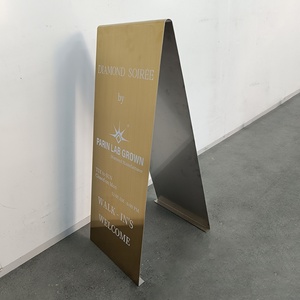 Factory Price A-Frame Stand Sign Board Outdoor Indoor Business Sign Pavement a Frame Sidewalk Signs - Product Image 2