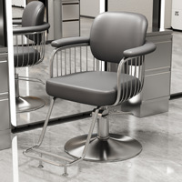 Chaise de salon de coiffure confortable pour femmes, en cuir PU, design contemporain, usage commercial, hôtel, hôpital