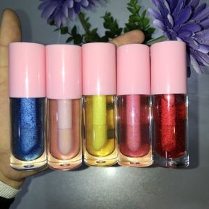 ลิปออยล์ใส กลิตเตอร์วิ้งค์ บรรจุภัณฑ์หลอดผลไม้สีรุ้ง ขายส่ง รับทำโลโก้ เนื้อเนียน ฉ่ำวาว สำหรับคนรักกลิตเตอร์ - Product Image 2