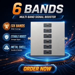 Amplificador de Señal Móvil GSM de 6 Bandas 700 800 900 1800 2100 2600 MHZ, Repetidor de Red Celular 3G 4G 5G LTE - Product Image 1