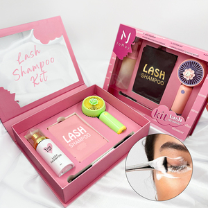 Private Label <strong>Lash</strong> Bath and Brush Kit Eyelash <strong>Extension</strong> <strong>Cleanser</strong> <strong>Lash</strong> Concentrate <strong>Lash</strong> Shampoo Aftercare Kit - Product Image 1
