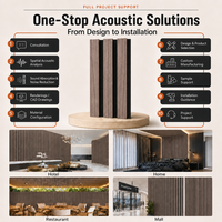 Panneaux acoustiques à haute absorption sonore WINEGO, panneaux muraux en bois ignifuges, panneaux muraux acoustiques en bois imperméables