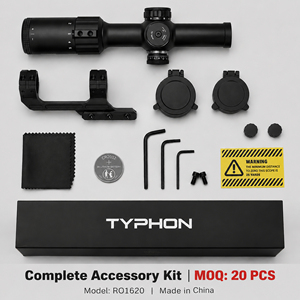 Typhon lpvo 1-6X20สโคปแก้วลายพรางยุทธวิธี, กล้องส่องล่าสัตว์พร้อมตัวยึดกล้องยุทธวิธีทำจากอลูมิเนียม - Product Image 6