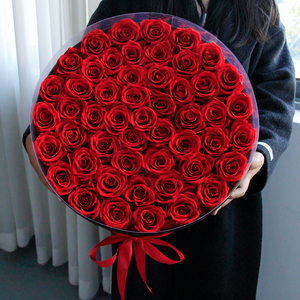 Cadeaux pour la Saint-Valentin, la fête des mères, Noël, Thanksgiving, roses éternelles préservées, longue durée (3-5 ans), vente en gros en boîte - Product Image 1