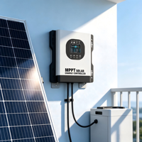 Contrôleur de panneau solaire intelligent MPPT avec surveillance Wi-Fi et boîtier de refroidissement entièrement métallique pour système solaire marin, bateau, camping-car