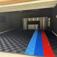 Vente Flash : Revêtement de sol auto-extinguissant en plastique PP pour lavage de voitures, dalles de garage emboîtables, grille de sol en PP