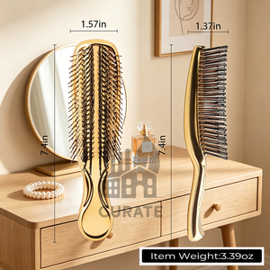 <span class=keywords><strong>Cepillo</strong></span> Desenredante para el Cabello con Logotipo Personalizado, <span class=keywords><strong>Cepillo</strong></span> <span class=keywords><strong>Tangle</strong></span> <span class=keywords><strong>Teezer</strong></span> con Cerdas de Nailon y Pelo de Jabalí, Peine Portátil para Cabello Húmedo o Seco para Mujeres y Niñas - Product Image 2