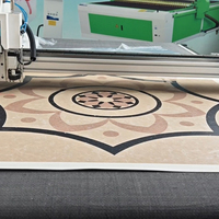 Machine de découpe industrielle CNC à couteau vibrant pour tissus et vêtements avec caméra CCD