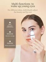 Appareil de massage oculaire chauffant et vibrant pour le lifting du visage, les cernes, les poches sous les yeux et les ridules des lèvres