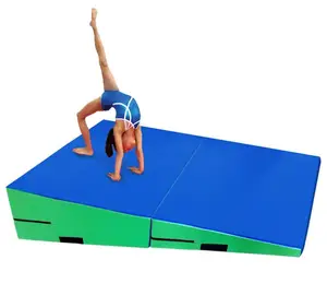 ソフトウェッジチーズスキル体操フォーム形状体操練習就学前の子供のための傾斜マット