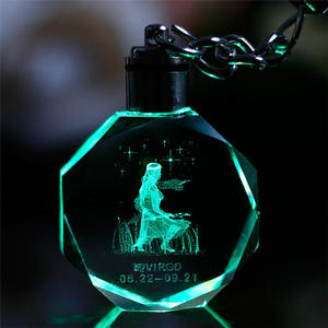 LLavero de cristal Led personalizado, grabado láser 3d, barato, venta al por mayor, regalo promocional - Product Image 6