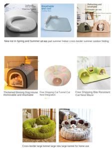 Lit tunnel pliable multifonctionnel pour chat, design beignet avec boule d'herbe à chat intégrée, lit chaud pour animaux de compagnie pour chiens, chats et hamsters - Product Image 6