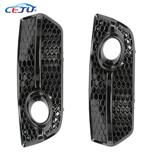 Cache phare antibrouillard pour pare-chocs avant Grille de phare antibrouillard style S-Line Plastique ABS Chrome Accessoires de voiture pour <span class=keywords><strong>Audi</strong></span> <span class=keywords><strong>Q5</strong></span> <span class=keywords><strong>2009</strong></span> 2010 2011 2012 - Product Image 3