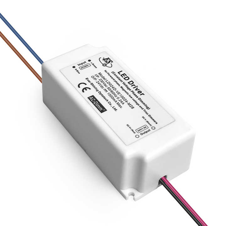 Controlador Led de voltaje constante Ul, 110v, entrada de CA, salida de CC de 12v, Triac regulable, 24w, fuente de alimentación conmutada, tira de luz ES