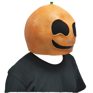 Masque intégral en latex Orange Scary Fruit pour adultes, idéal pour Halloween, les fêtes, les festivals et les accessoires de déguisement - Product Image 4
