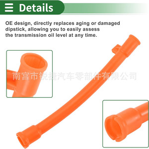 Tube de jauge d'huile moteur Audi Volkswagen avec entonnoir 06A103663C, outil en plastique orange - Product Image 4