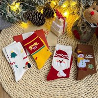 Ensemble de chaussettes chaudes de Noël en tricot de haute qualité, boîte cadeau, douces et confortables, chaussettes épaisses d'hiver