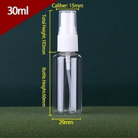 Flacon pulvérisateur en plastique vide de 10 ml à 200 ml avec pompe à brume fine pour cosmétiques, soins personnels et emballages de produits chimiques quotidiens