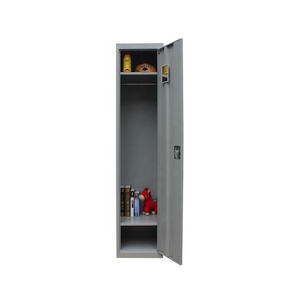 Casillero Metálico Plegable, Resistente y Moderno, con Marco de Acero Gris, de Una Puerta, para Almacenamiento de Mochilas Escolares y Libros - Product Image 4