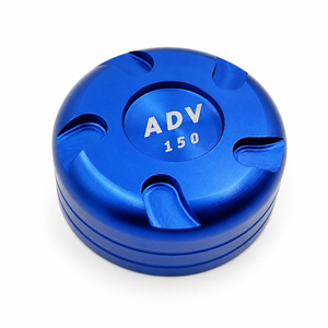 อะไหล่รถจักรยานยนต์ขายส่ง ฝาครอบถังน้ำมันตกแต่งสำหรับ ADV150, ใช้ได้กับรถทั่วไป ผลิตจากอะลูมิเนียม CNC ชุบอโนไดซ์ - Product Image 4