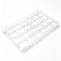 Plateau blister SMT en PET transparent pour la manutention et l'emballage de composants électroniques IC, cavité personnalisée, moule sur mesure