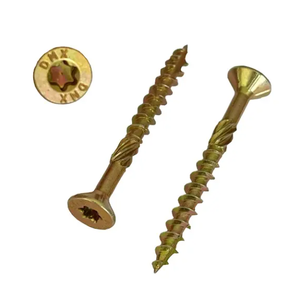 Vis à bois Torx multifonctionnelles Ruspert jaunes zinguées à tête fraisée ovale pour panneaux de particules, système de mesure métrique - Product Image 2