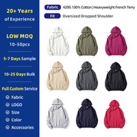 Sweat-shirts à capuche pour hommes en molleton épais French Terry, délavés à l'acide et effet ciré