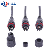Câble d'alimentation pour éclairage extérieur AHUA, connecteur LED étanche IP68 à visser M20, 4 broches