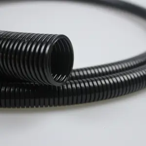Оптовая Продажа Черный 20 25 мм жидкий плотный гофрированный пластиковый ПВХ гибкий трубопровод трубы электрические