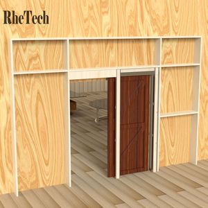 RHETECH Proveedor de fábrica Precio competitivo Puerta de bolsillo oculta Kits de accesorios de hardware deslizante Marco de puerta de bolsillo interior deslizante - Product Image 4