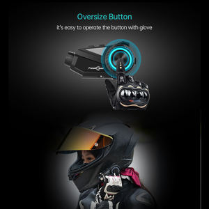 FreedCoon R3 2K Motorradhelm mit großem Akku für Intercom, Videorekorder und Kamera aus ABS-Kunststoff - Product Image 4