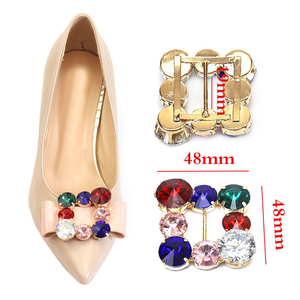 Runner Teen Girl Regalo Decorativo Metallo Zapato Hebilla di Strass Alfabetos Cordones Encantos para personalizar - Product Image 6