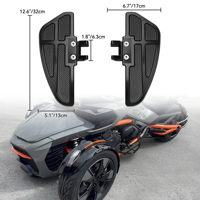 Planches de sol antidérapantes en caoutchouc noir personnalisées, repose-pieds et repose-jambes en aluminium pour Can-Am Spyder F3 / F3-S / F3-T (2015-2025)