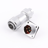 Vente en gros DFS série 12V Power Copper Contact IP67 Connecteur de prise de courant circulaire mâle étanche