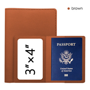 Copertina del passaporto da viaggio con logo personalizzato in pelle sintetica porta passaporto porta carta <span class=keywords><strong>di</strong></span> <span class=keywords><strong>credito</strong></span> custodia per biglietto da visita portafoglio - Product Image 6