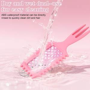 หวีฟางข้าวสาลีสำหรับใช้ในบ้านแปรงหวีผมม้วนแบบกลวงหัวนวดแปรงจัดแต่งทรงผมโซนหวีหางแหลม - Product Image 3