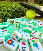 Luxuriöser Moderner Wasserdichter Schwimmender Mahjong-Tisch Maßgefertigtes EVA-Schaum Tragbares Pool-Party-Schwimmspiel Brettspiel-Zubehör für 4 Spieler
