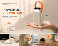 Powerbank 50000mAh 2-in-1 Hochkapazität 100W Schnellladung Typ-C Doppel-USB Li-Polymer LED-Anzeige Notlicht für den Außenbereich