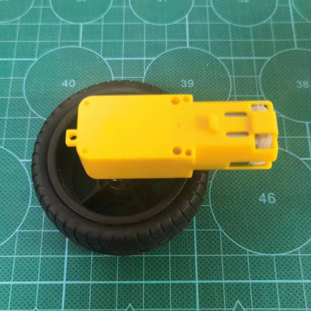 Moteur à engrenages à double axe TT DC 3-6V 110RPM avec encodeur Hall, moteur à engrenages DC avec câble pour robot DIY, voiture intelligente, prise en charge de la personnalisation