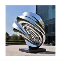Aong King Sculpture en acier inoxydable Arbre En Sculpture en métal Art Statue en métal