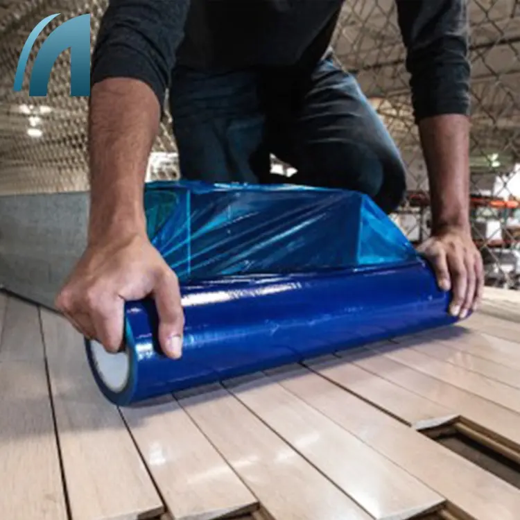 Película protetora do painel de alumínio composto do pe da superfície azul personalizada para perfil de alumínio