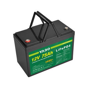 แบตเตอรี่ลิเธียมไอออนแบบชาร์จไฟได้แบตเตอรี่ LiFePO4 75ah 12V ความหนาแน่นของพลังงานสูงอายุการใช้งานยาวนาน - Product Image 4